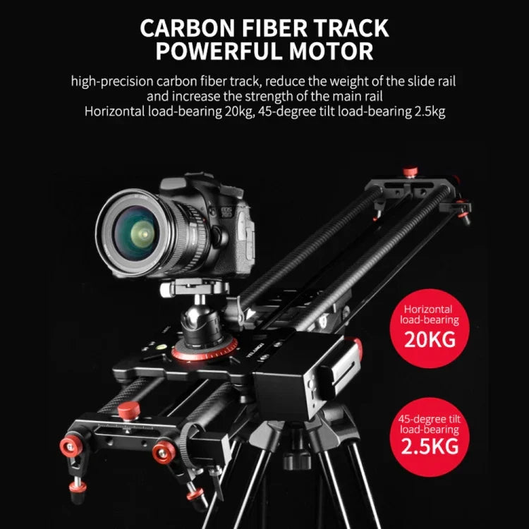 YELANGU L80TC 80cm 전동 슬라이드 레일 트랙 2.4GHz 리모컨 포함 SLR 카메라 / 비디오 카메라용, L80TC 80cm