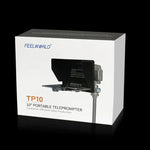 FEELWORLD TP10 휴대용 10인치 접이식 텔레프롬프터 리모컨 렌즈 어댑터 링 10인치 이하 스마트폰 / 태블릿용, TP10