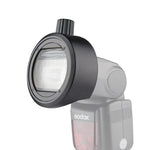 Godox TT685 / V860II / V350 / TT600용 Godox S-R1 플래시 스피드라이트 라운드형 어댑터, S-R1