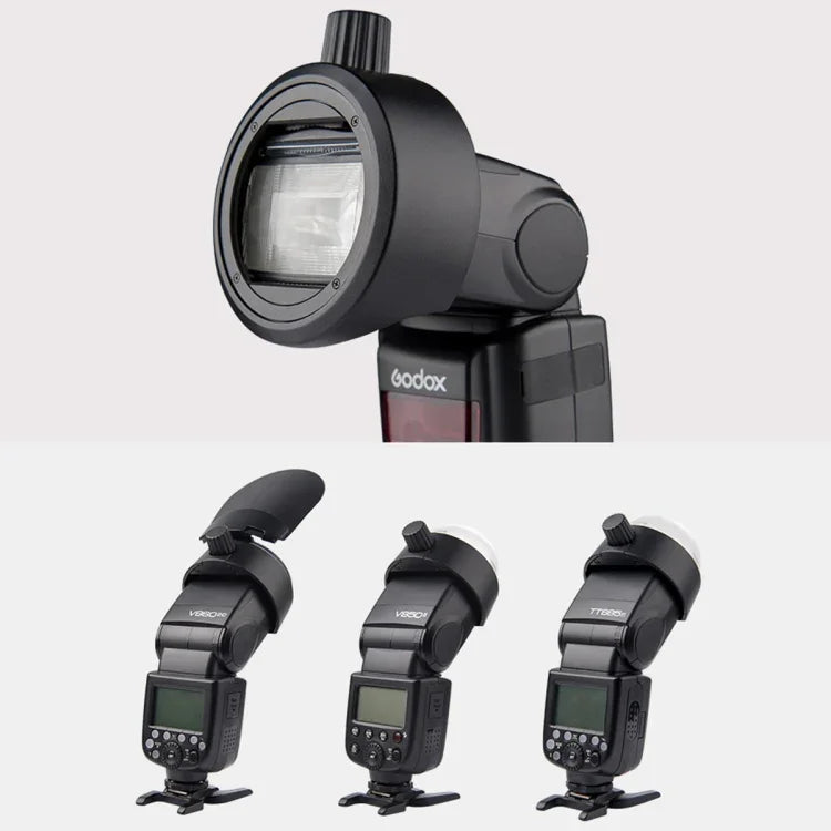 Godox TT685 / V860II / V350 / TT600용 Godox S-R1 플래시 스피드라이트 라운드형 어댑터, S-R1