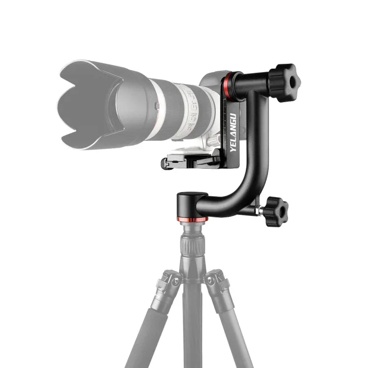 DV 및 SLR 카메라용 YELANGU A201 360도 수평 짐벌 삼각대 헤드, A201