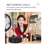 13cm 샤오아이 전동 회전 턴테이블 디스플레이 스탠드 비디오 촬영 소품 턴테이블, 13cm