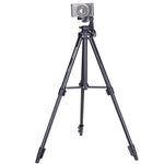 YUNTENG VCT-680RM 4단 접이식 다리 알루미늄 합금 삼각대, 3D 삼각대 헤드 포함 DSLR 및 디지털 카메라용, 조절 높이: 46-138cm, VCT-680RM