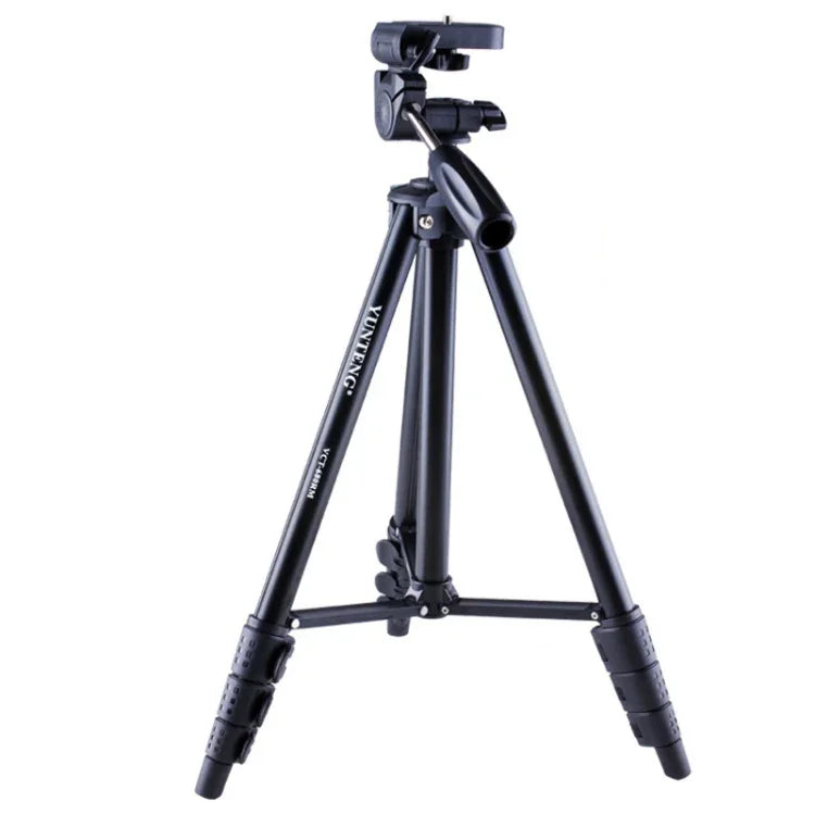 YUNTENG VCT-680RM 4단 접이식 다리 알루미늄 합금 삼각대, 3D 삼각대 헤드 포함 DSLR 및 디지털 카메라용, 조절 높이: 46-138cm, VCT-680RM