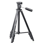 YUNTENG VCT-680RM 4단 접이식 다리 알루미늄 합금 삼각대, 3D 삼각대 헤드 포함 DSLR 및 디지털 카메라용, 조절 높이: 46-138cm, VCT-680RM