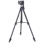 YUNTENG VCT-680RM 4단 접이식 다리 알루미늄 합금 삼각대, 3D 삼각대 헤드 포함 DSLR 및 디지털 카메라용, 조절 높이: 46-138cm, VCT-680RM