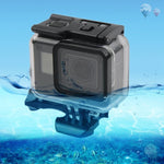 GoPro NEW HERO / HERO6 / 5용 45m 방수 하우징 보호 케이스 + 터치 스크린 백 커버, 버클 기본 마운트 및 나사 포함, 렌즈 분리 불필요, 터치 스크린 (투명)