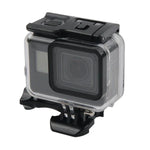 GoPro NEW HERO / HERO6 / 5용 45m 방수 하우징 보호 케이스 + 터치 스크린 백 커버, 버클 기본 마운트 및 나사 포함, 렌즈 분리 불필요, 터치 스크린 (투명)