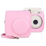FUJIFILM instax mini 7+용 스트랩 포함 레트로 전신 PU 가죽 케이스 카메라 가방, FUJIFILM instax mini 7+용