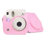 FUJIFILM instax mini 7+용 스트랩 포함 레트로 전신 PU 가죽 케이스 카메라 가방, FUJIFILM instax mini 7+용