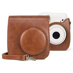 FUJIFILM instax mini 7+용 스트랩 포함 레트로 전신 PU 가죽 케이스 카메라 가방, FUJIFILM instax mini 7+용