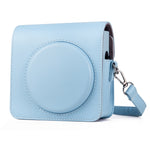 FUJIFILM instax Square SQ1용 스트랩 포함 전신 PU 가죽 케이스 카메라 가방