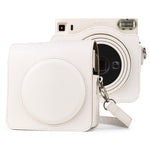 FUJIFILM instax Square SQ1용 스트랩 포함 전신 PU 가죽 케이스 카메라 가방