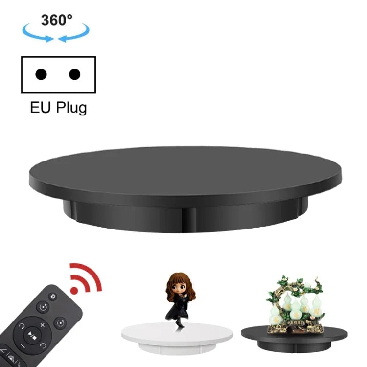 60cm 전동 회전 디스플레이 스탠드 소품 턴테이블, 하중: 100kg, 플러그인 전원, EU 플러그, 60cm, EU 플러그