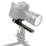 FITTEST 180mm Precision Aluminium 2-way Macro Rail Slider Tripod Head Quick Release Plate Holder, MR-180