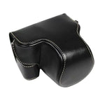 소니 LCE-7C / Alpha 7C / A7C 28-60mm / 40.5mm 렌즈용 풀 바디 카메라 PU 가죽 케이스 가방, 소니 A7C용