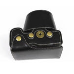 소니 LCE-7C / Alpha 7C / A7C 28-60mm / 40.5mm 렌즈용 풀 바디 카메라 PU 가죽 케이스 가방, 소니 A7C용