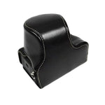 소니 LCE-7C / Alpha 7C / A7C 28-60mm / 40.5mm 렌즈용 풀 바디 카메라 PU 가죽 케이스 가방, 소니 A7C용