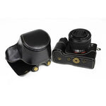 소니 LCE-7C / Alpha 7C / A7C 28-60mm / 40.5mm 렌즈용 풀 바디 카메라 PU 가죽 케이스 가방, 소니 A7C용