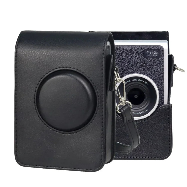 FUJIFILM instax mini Evo용 스트랩 포함 세로형 풀 바디 카메라 PU 가죽 케이스 가방, FUJIFILM instax mini Evo 세로형용