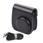FUJIFILM Instax mini 11용 단색 전신 카메라 가죽 케이스 가방, 스트랩 포함