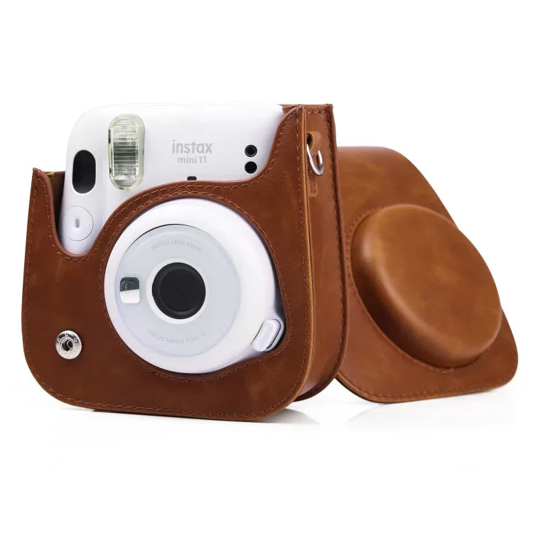 복고풍 전신 카메라 가죽 케이스 가방 스트랩 포함 FUJIFILM Instax mini 11용, FUJIFILM Instax mini 11용