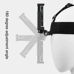 GoPro HERO10 Black / HERO9 Black / 8 / 7 / 6 / 5, Xiaoyi 및 기타 액션 카메라, 스마트폰용 전화 클램프 및 나사, S형 어댑터 포함 탄성 마운트 벨트 조절식 헤드 스트랩