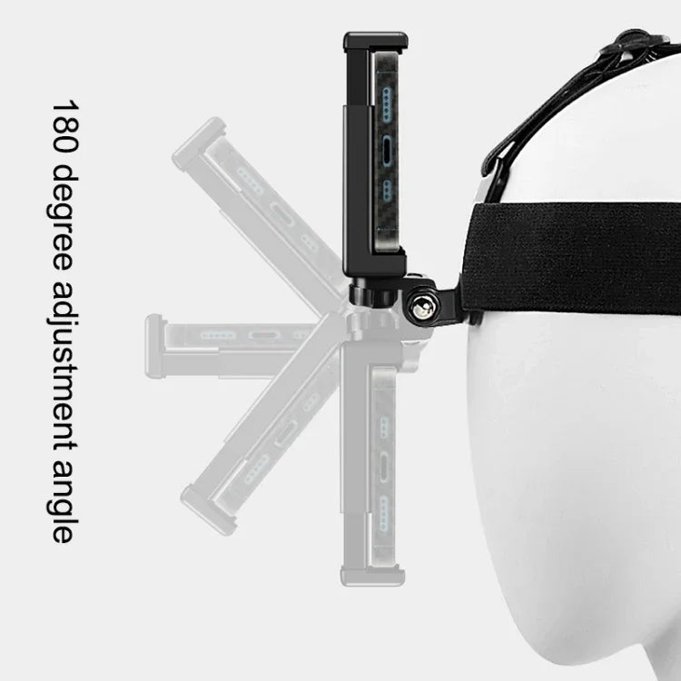 GoPro HERO10 Black / HERO9 Black / 8 / 7 / 6 / 5, Xiaoyi 및 기타 액션 카메라, 스마트폰용 전화 클램프 및 나사, S형 어댑터 포함 탄성 마운트 벨트 조절식 헤드 스트랩