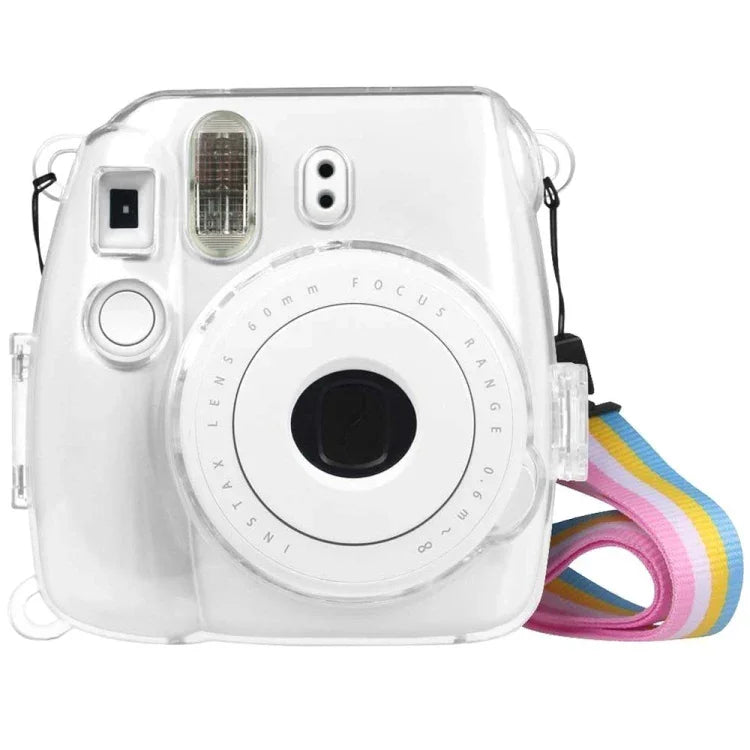 FUJIFILM instax mini 9 / mini 8+ / mini 8용 스트랩 포함 보호 크리스탈 쉘 케이스, FUJIFILM instax mini 9용