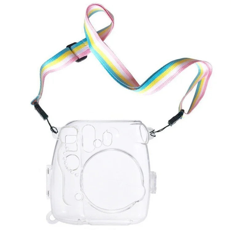 FUJIFILM instax mini 9 / mini 8+ / mini 8용 스트랩 포함 보호 크리스탈 쉘 케이스, FUJIFILM instax mini 9용
