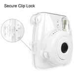 FUJIFILM instax mini 9 / mini 8+ / mini 8용 스트랩 포함 보호 크리스탈 쉘 케이스, FUJIFILM instax mini 9용