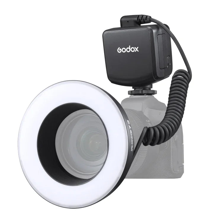 Godox Ring72 매크로 링 48 LED 플래시 라이트 8가지 크기 어댑터 링 포함, Ring72
