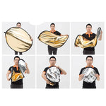 Godox FT01 80cm 원형 2-in-1 골드 / 실버 접이식 반사판, 80cm