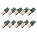 소니 카메라 데이터 케이블용 15핀 USB PCB 커넥터 마이크로 USB 플러그 어댑터 10개