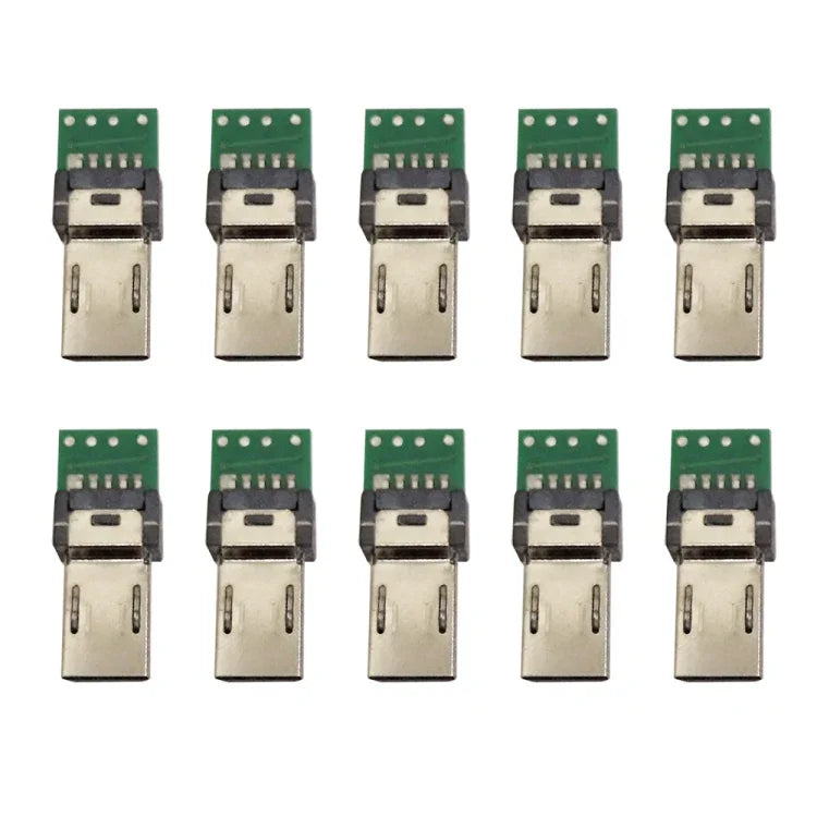 소니 카메라 데이터 케이블용 15핀 USB PCB 커넥터 마이크로 USB 플러그 어댑터 10개