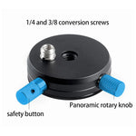 BEXIN QR-02 360도 회전 퀵 릴리스 헤드 카메라 삼각대 베이스 플레이트, QR-02 360