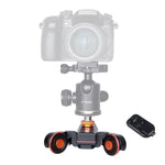 YELANGU L4X 카메라 휠 돌리 II 전동 트랙 슬라이더 3륜 비디오 풀리 롤링 돌리 카 DSLR / 홈 DV 카메라, GoPro, 스마트폰용, 하중: 3kg, L4X 돌리 카 블랙