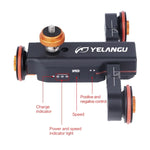YELANGU L4X 카메라 휠 돌리 II 전동 트랙 슬라이더 3륜 비디오 풀리 롤링 돌리 카 DSLR / 홈 DV 카메라, GoPro, 스마트폰용, 하중: 3kg, L4X 돌리 카 블랙
