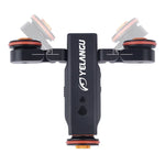YELANGU L4X 카메라 휠 돌리 II 전동 트랙 슬라이더 3륜 비디오 풀리 롤링 돌리 카 DSLR / 홈 DV 카메라, GoPro, 스마트폰용, 하중: 3kg, L4X 돌리 카 블랙
