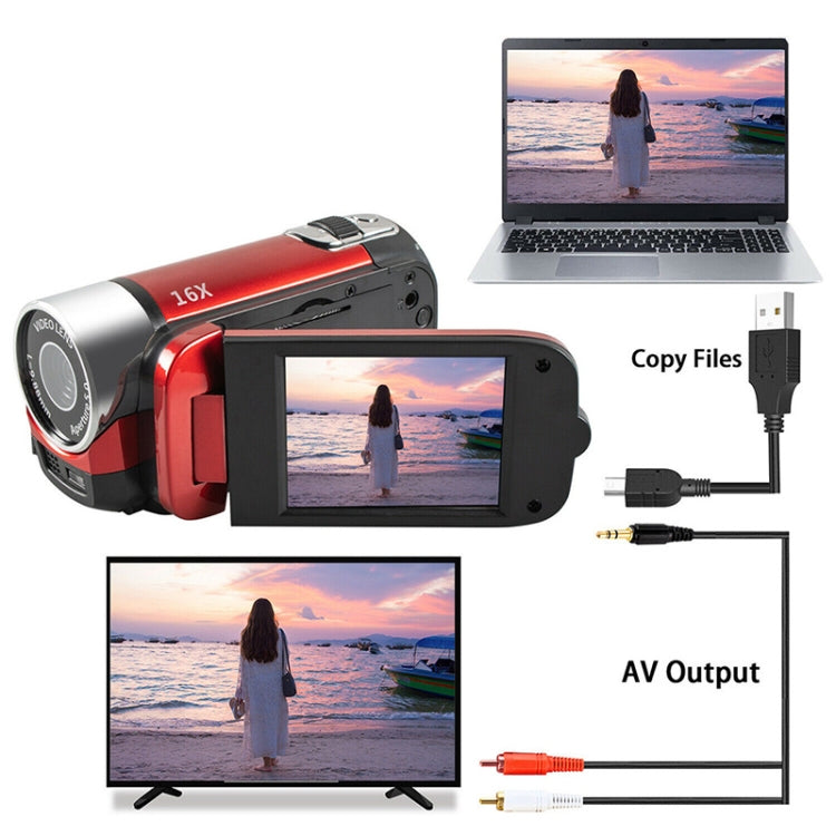 16배 디지털 줌 HD 1600만 화소 홈 여행용 DV 카메라, AU 플러그, AU 플러그