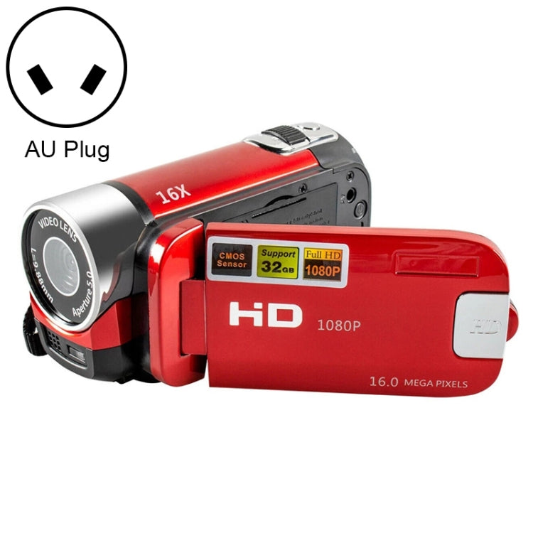 16배 디지털 줌 HD 1600만 화소 홈 여행용 DV 카메라, AU 플러그, AU 플러그