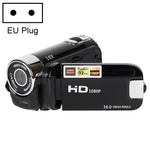 16배 디지털 줌 HD 1600만 화소 가정용 여행 DV 카메라, EU 플러그, EU 플러그