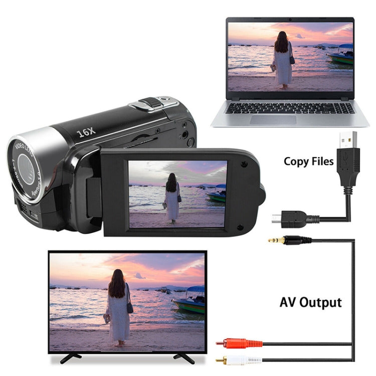 16배 디지털 줌 HD 1600만 화소 홈 여행 DV 카메라, 영국 플러그, 영국 플러그