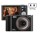 DC302 2.88인치 4400만 화소 16배 줌 2.7K 풀 HD 디지털 카메라 어린이 카드 카메라, 미국 플러그, DC302, 미국 플러그
