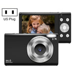 DC402 2.4인치 4400만 화소 16배 줌 1080P 풀 HD 디지털 카메라 어린이 카드 카메라, US 플러그, US 플러그