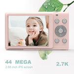DC402 2.4인치 4400만 화소 16배 줌 1080P 풀 HD 디지털 카메라 어린이 카드 카메라, US 플러그, US 플러그