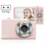 DC402 2.4인치 4400만 화소 16배 줌 1080P 풀 HD 디지털 카메라 어린이 카드 카메라, EU 플러그, EU 플러그