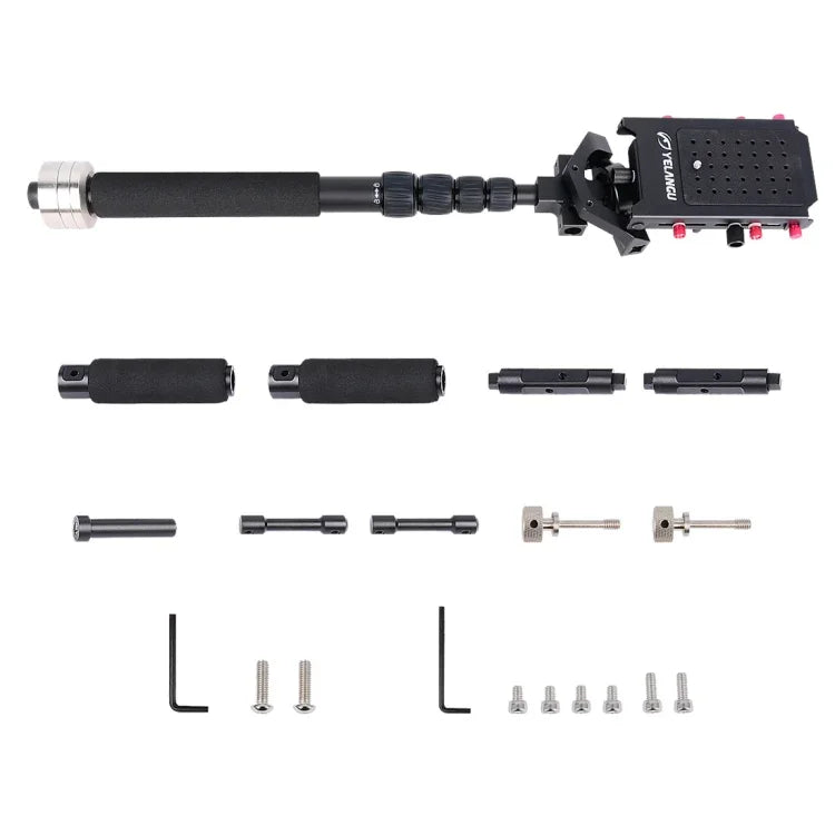 YELANGU S300 4-in-1 다기능 리그 + 듀얼 핸드헬드 숄더 리그 + 모노포드 + 스태빌라이저, 카메라 / SLR 카메라용, 높이 범위: 63cm-170cm, YELANGU S300