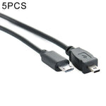 5개입 30cm 마이크로 USB to 미니 8핀 USB OTG 휴대폰 데이터 케이블 니콘용, 마이크로 to 미니 8핀 니콘용
