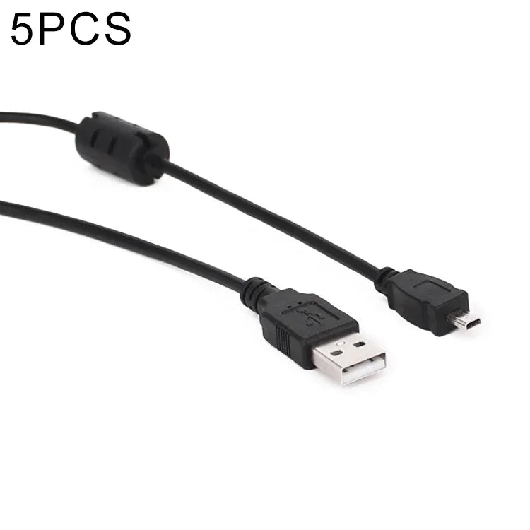 5개입 1.5m 미니 8핀 USB to USB 2.0 데이터 충전 케이블 니콘 D5100 / D610용, 미니 8핀 USB